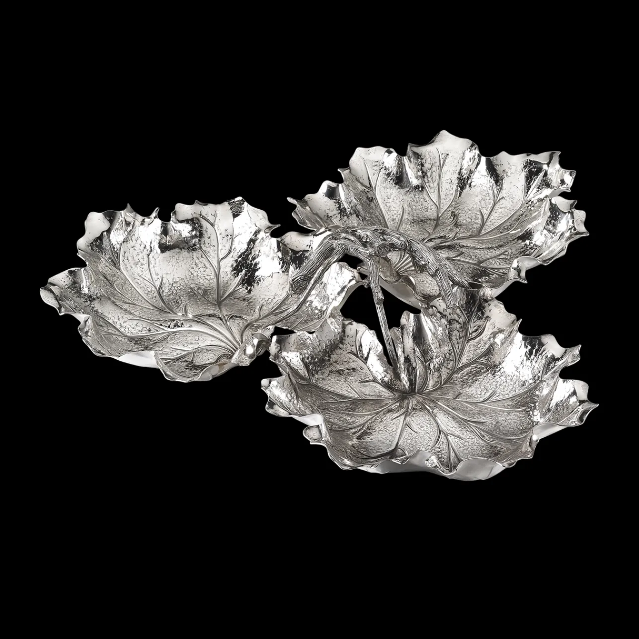 Buccellati 3 GERANIUM LEAVES LARGE CENTERPIECE