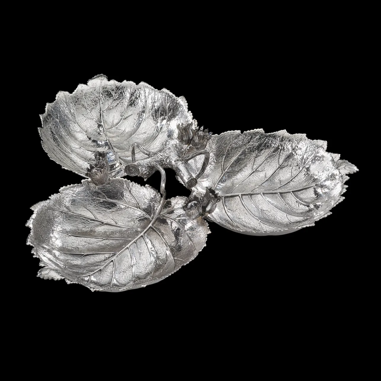 Buccellati 3 HAZEL LEAVES LARGE CENTERPIECE