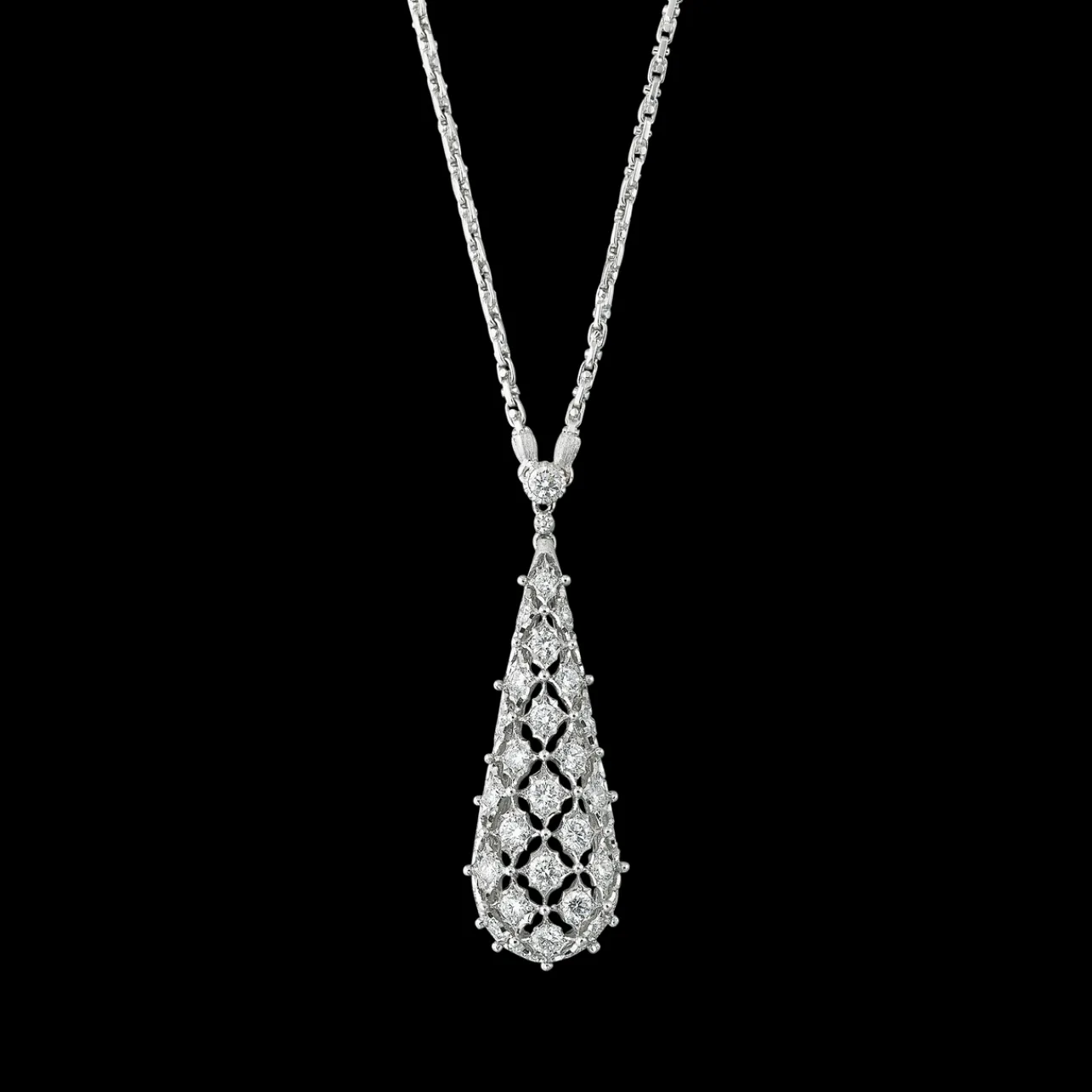 Buccellati ANTIOPE WHITE GOLD PENDANT WITH DIAMONDS