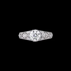 Buccellati ANTIOPE WHITE GOLD RING WITH DIAMOND ROUND STONE