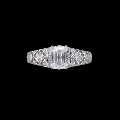 Buccellati ANTIOPE WHITE GOLD RING WITH DIAMOND CENTRAL STONE