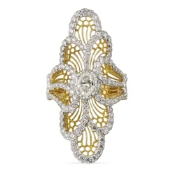 Buccellati ART COLLECTION WHITE AND YELLOW GOLD RING