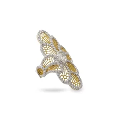 Buccellati ART COLLECTION WHITE AND YELLOW GOLD RING