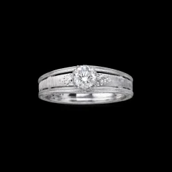 Buccellati BEATRICE PLATINUM RING WITH DIAMOND STONE