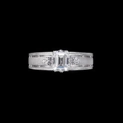 Buccellati BEATRICE WHITE GOLD RING WITH DIAMOND STONE