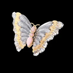 Buccellati BLOSSOMS COLOR BROOCH IN SILVER WITH OPAL