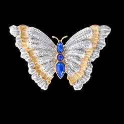 Buccellati BLOSSOMS COLOR BROOCH IN SILVER WITH LAPIS