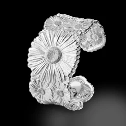 Buccellati BLOSSOMS DAISY SILVER CUFF BRACELET