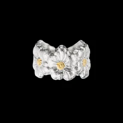 Buccellati BLOSSOMS GOLD-PLATED SILVER AND VERMEIL ETERNELLE RING