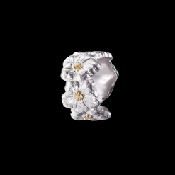 Buccellati BLOSSOMS GOLD-PLATED SILVER AND VERMEIL ETERNELLE RING