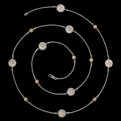 Buccellati BLOSSOMS SILVER AND VERMEIL NECKLACE WITH 7 ELEMENTS