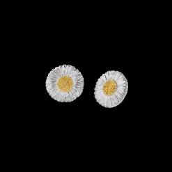 Buccellati BLOSSOMS SILVER AND VERMEIL SMALL BUTTON EARRINGS