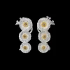 Buccellati BLOSSOMS SILVER AND VERMEIL EARRINGS WITH DIAMONDS