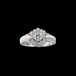 Buccellati BRADAMANTE WHITE GOLD RING WITH ROUND DIAMOND STONE