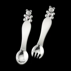 Buccellati BUBU BABY FLATWARE SET PINK SAPPHIRE