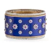 Buccellati CAPRI BANGLE BRACELET IN GOLD WITH DIAMONDS AND SAPPHIRES