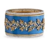 Buccellati CAPRI BANGLE BRACELET IN YELLOW AND WHITE GOLD WITH DIAMONDS