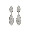 Buccellati COCKTAIL WHITE GOLD PENDANT EARRINGS WITH ROUND DIAMONDS