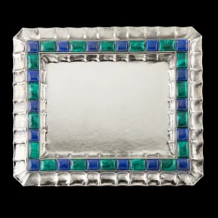 Buccellati DOGE LARGE TRAY WITH MALACHITE AND LAPIS