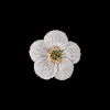 Buccellati FIORI BROOCH IN WHITE,PINK AND YELLOW GOLD WITH EMERALDS