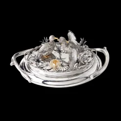 Buccellati FURRY DUCKS AND LILLY LEAVES CENTERPIECE