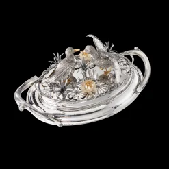 Buccellati FURRY DUCKS AND LILLY LEAVES CENTERPIECE