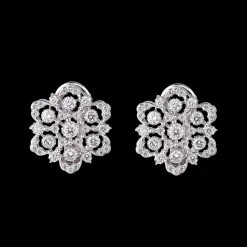 Buccellati GHIRLANDA WHITE GOLD EARRINGS WITH DIAMONDS