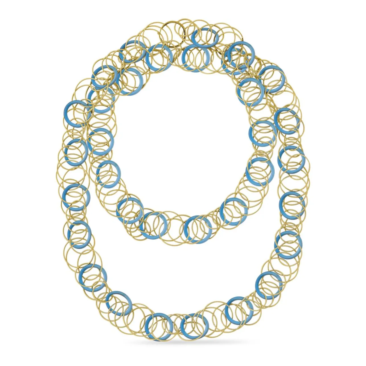 Buccellati HAWAII COLOR YELLOW GOLD NECKLACE WITH CALCEDONY