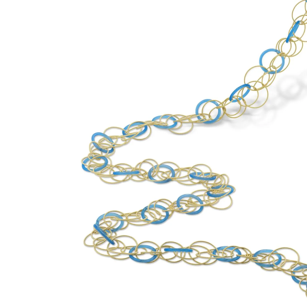 Buccellati HAWAII COLOR YELLOW GOLD NECKLACE WITH CALCEDONY