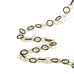Buccellati HAWAII COLOR YELLOW GOLD NECKLACE WITH ONYX