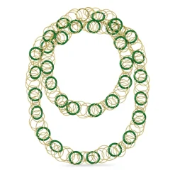 Buccellati HAWAII COLOR YELLOW GOLD NECKLACE WITH JADE