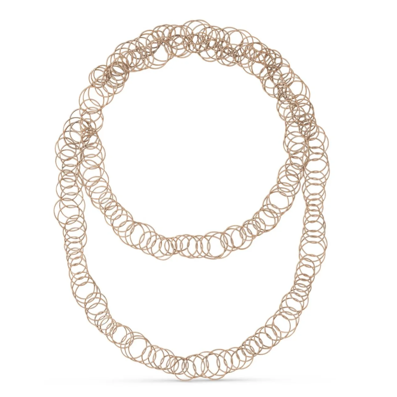 Buccellati HAWAII PINK GOLD NECKLACE WITH TINY CIRCLES