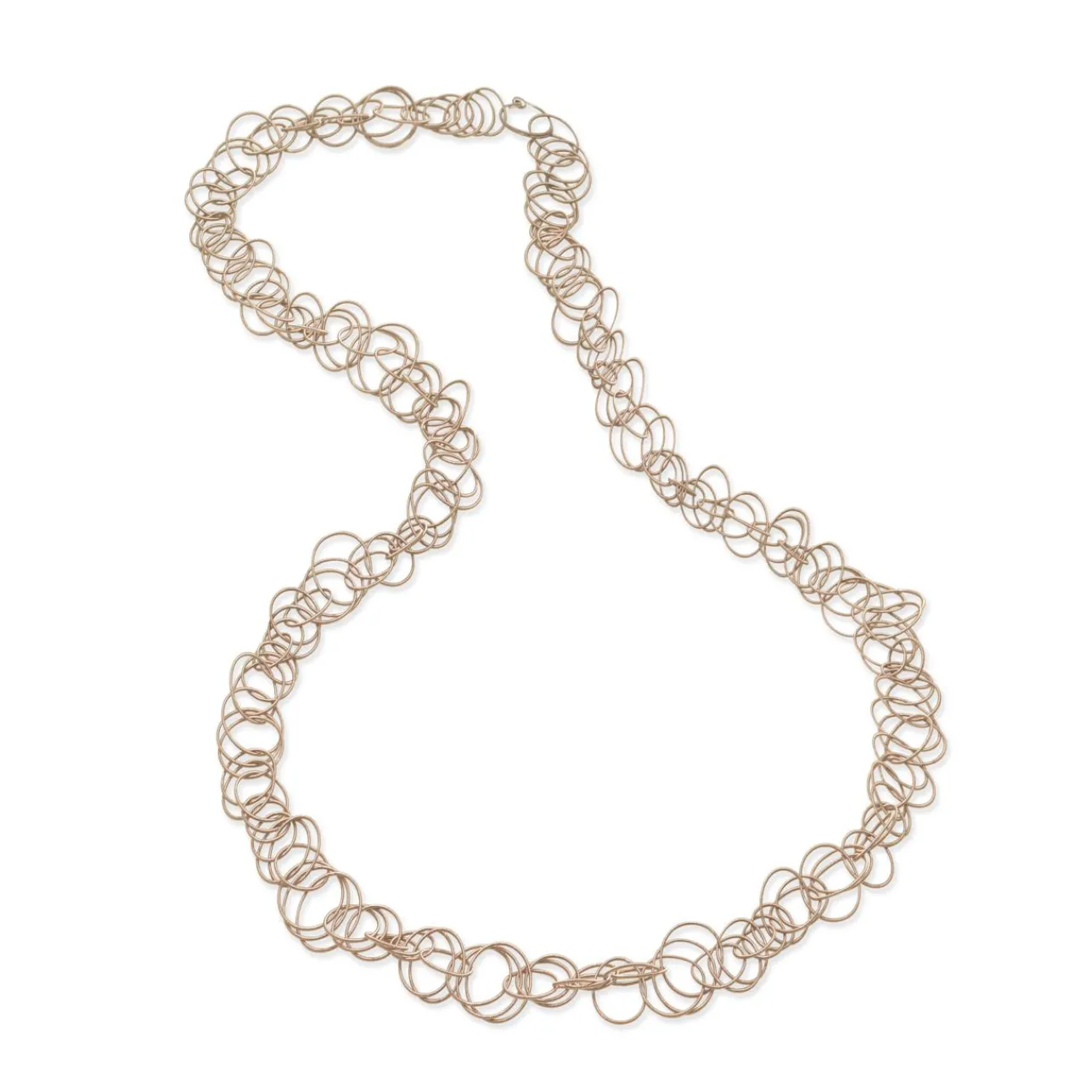 Buccellati HAWAII PINK GOLD NECKLACE WITH TINY CIRCLES