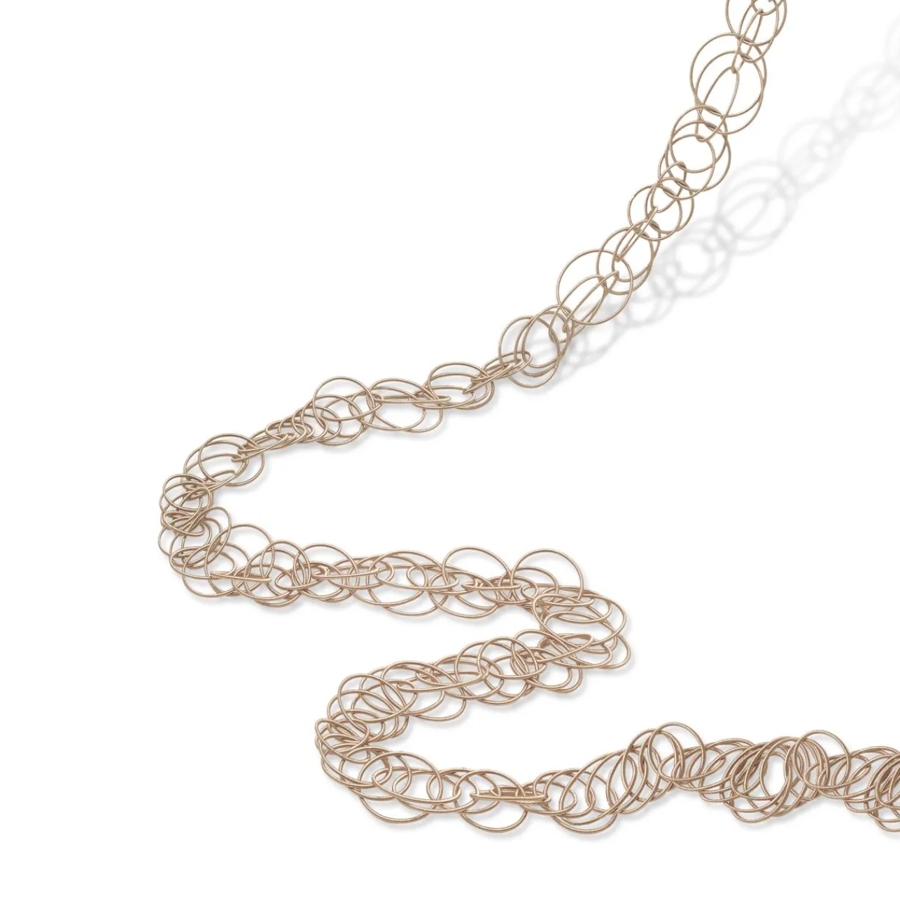 Buccellati HAWAII PINK GOLD NECKLACE WITH TINY CIRCLES