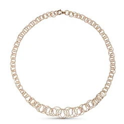 Buccellati HAWAII PINK GOLD NECKLACE WITH HAND-TWISTED CIRCLES