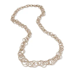 Buccellati HAWAII PINK GOLD NECKLACE WITH HAND-TWISTED CIRCLES
