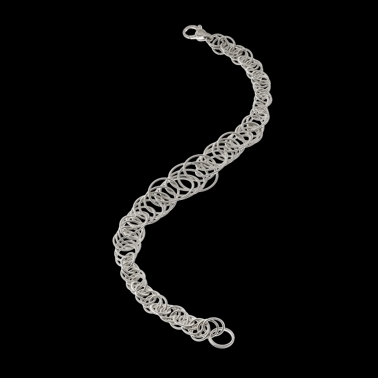 Buccellati HAWAII WHITE GOLD BRACELET WITH TINY CIRCLES