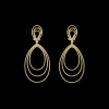 Buccellati HAWAII YELLOW AND WHITE GOLD EARRINGS