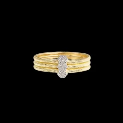 Buccellati HAWAII YELLOW AND WHITE GOLD RING