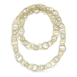 Buccellati HAWAII YELLOW AND WHITE GOLD SET NECKLACE WITH DIAMONDS