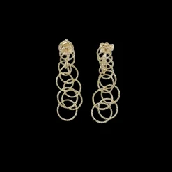 Buccellati HAWAII YELLOW GOLD EARRINGS WITH TINY THREADS CIRCLES