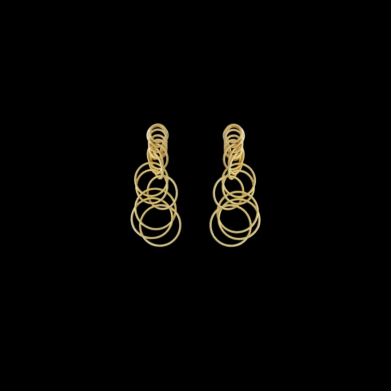 Buccellati HAWAII YELLOW GOLD EARRINGS WITH SMALL CIRCLES