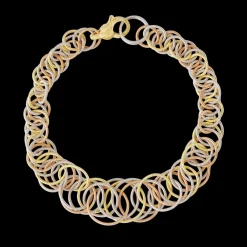 Buccellati HAWAII YELLOW WHITE AND PINK GOLD BRACELET