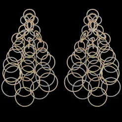 Buccellati HAWAII YELLOW WHITE AND PINK GOLD EARRINGS