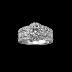 Buccellati ISOTTA WHITE GOLD RING WITH DIAMOND STONE