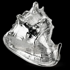 Buccellati LARGE CASSIS CORNUTA SHELL DECORATIVE OBJECT COATED IN SILVER