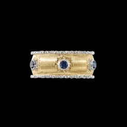 Buccellati MACRI CAPRI ETERNELLE IN YELLOW AND WHITE GOLD WITH SAPPHIRES