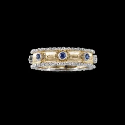 Buccellati MACRI CAPRI ETERNELLE IN YELLOW AND WHITE GOLD WITH SAPPHIRES
