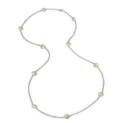 Buccellati MACRI CLASSICA NECKLACE IN YELLOW AND WHITE GOLD WITH DIAMONDS