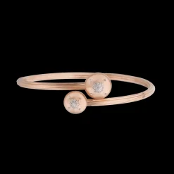Buccellati MACRI CLASSICA PINK AND WHITE GOLD BRACELET WITH DIAMONDS
